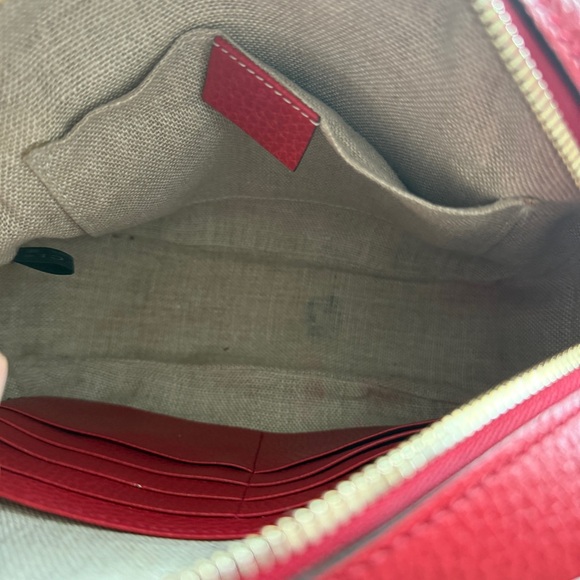 Gucci Monogram Mini Bree Messenger Bag in Red and tan - Picture 8 of 13